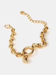 Mint Velvet Gold Tone Twisted Link Bracelet - Image 2 of 3
