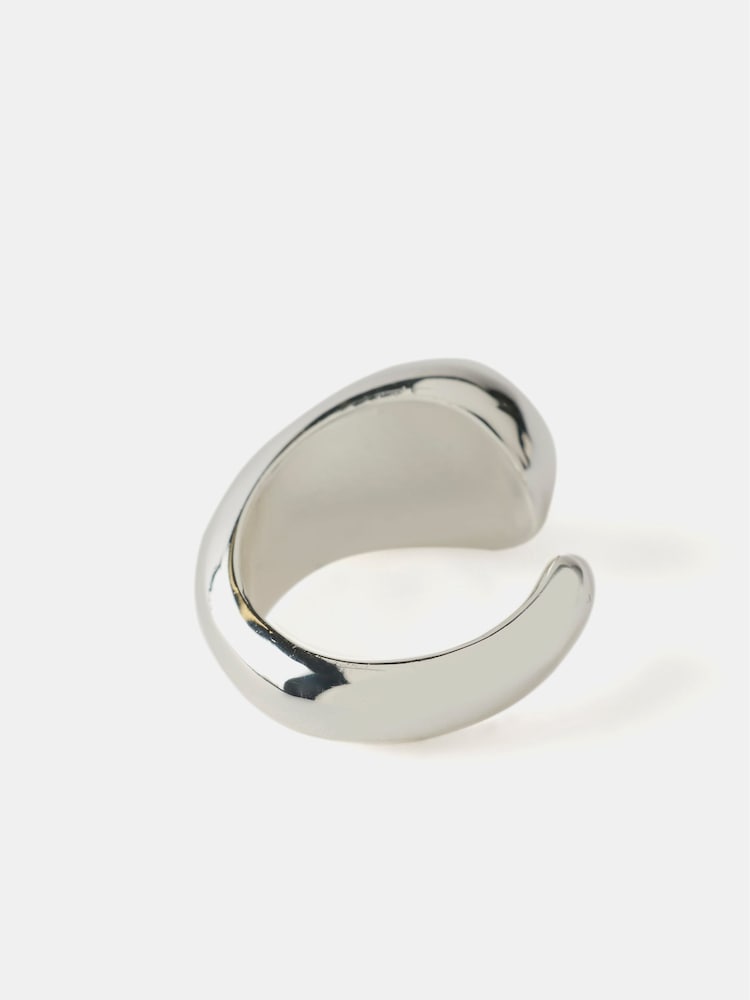 Mint Velvet Silver Tone Teardrop Ring - Image 2 of 3
