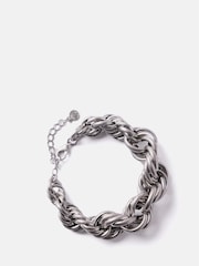 Mint Velvet Silver Tone Twist Bracelet - Image 2 of 3