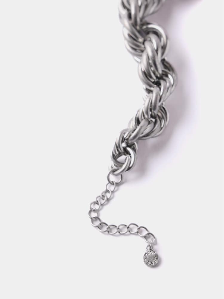Mint Velvet Silver Tone Twist Bracelet - Image 3 of 3