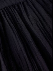 Mint Velvet Black Drop Waist Midi Skirt - Image 8 of 8