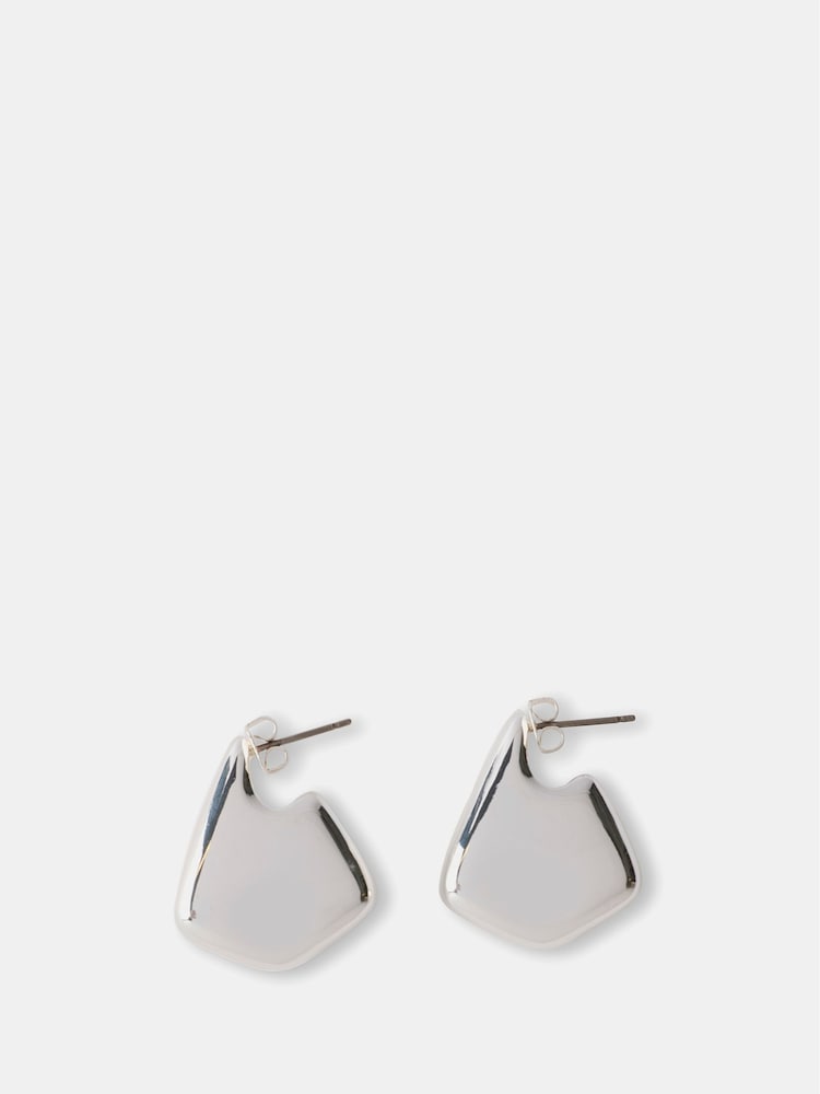 Mint Velvet Silver Tone Shaped Stud Earrings - Image 1 of 3