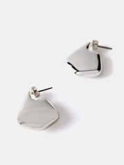 Mint Velvet Silver Tone Shaped Stud Earrings - Image 2 of 3