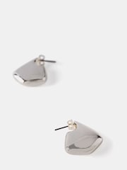 Mint Velvet Silver Tone Shaped Stud Earrings - Image 3 of 3