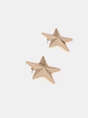Mint Velvet Gold Tone Star Stud Earrings - Image 2 of 3