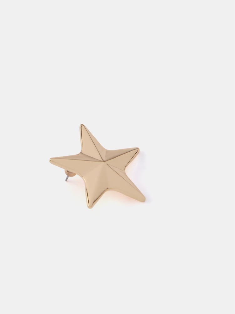 Mint Velvet Gold Tone Star Stud Earrings - Image 3 of 3