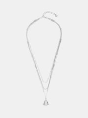 Mint Velvet Silver Tone Layered Necklace - Image 1 of 3