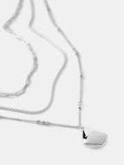Mint Velvet Silver Tone Layered Necklace - Image 2 of 3