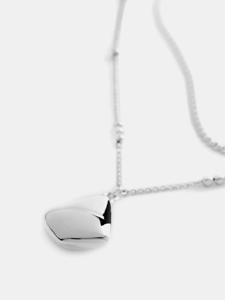 Mint Velvet Silver Tone Layered Necklace - Image 4 of 4