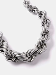 Mint Velvet Silver Tone Twisted Statement Necklace - Image 2 of 3