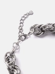 Mint Velvet Silver Tone Twisted Statement Necklace - Image 3 of 3
