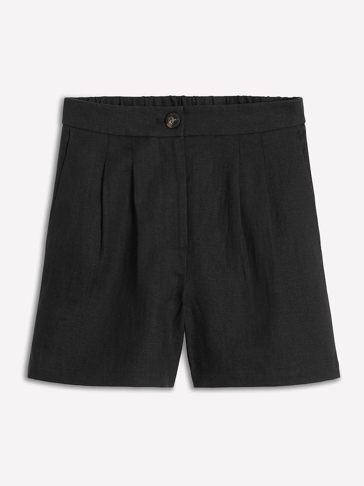 Boden Black Dulwich 100% Linen Shorts - Image 5 of 5