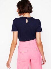 Boden Blue Ali 100% Cotton Jersey T-Shirt - Image 3 of 5