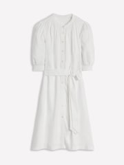 Boden White Ada 100% Linen Short Dress - Image 5 of 5