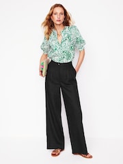 Boden Black Dulwich 100% Cotton Trousers - Image 1 of 7