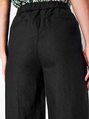 Boden Black Dulwich 100% Cotton Trousers - Image 3 of 7