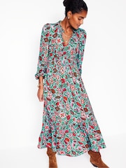 Boden Blue Rosamund Jersey Midi Tea Dress - Image 4 of 6