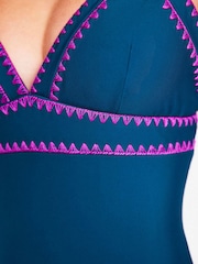 Boden Green Kasos String V-Neck Swimsuit - Image 4 of 6
