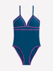 Boden Green Kasos String V-Neck Swimsuit - Image 5 of 6