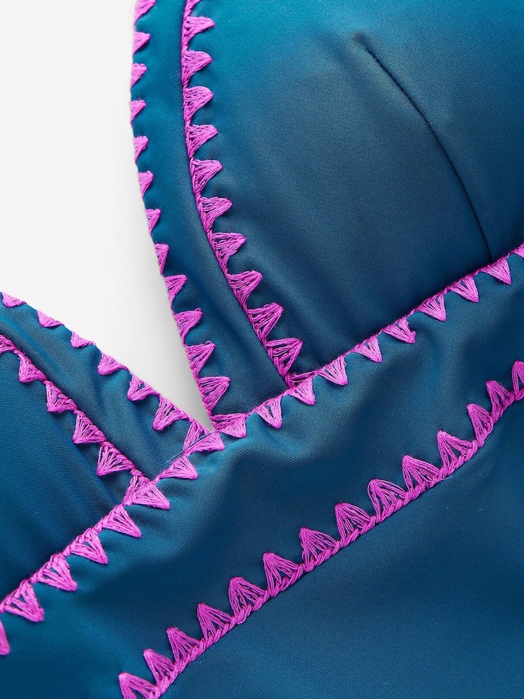 Boden Green Kasos String V-Neck Swimsuit - Image 6 of 6
