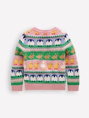Boden Green Easter Edie Fair Isle Cardigan - Image 3 of 4