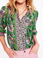 Boden Green Alicia Linen Top - Image 3 of 7