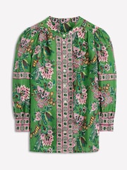 Boden Green Alicia Linen Top - Image 7 of 7