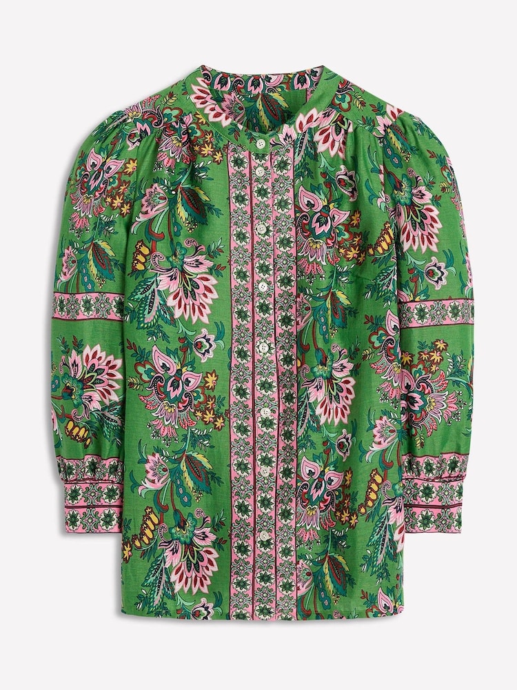 Boden Green Alicia Linen Top - Image 7 of 7