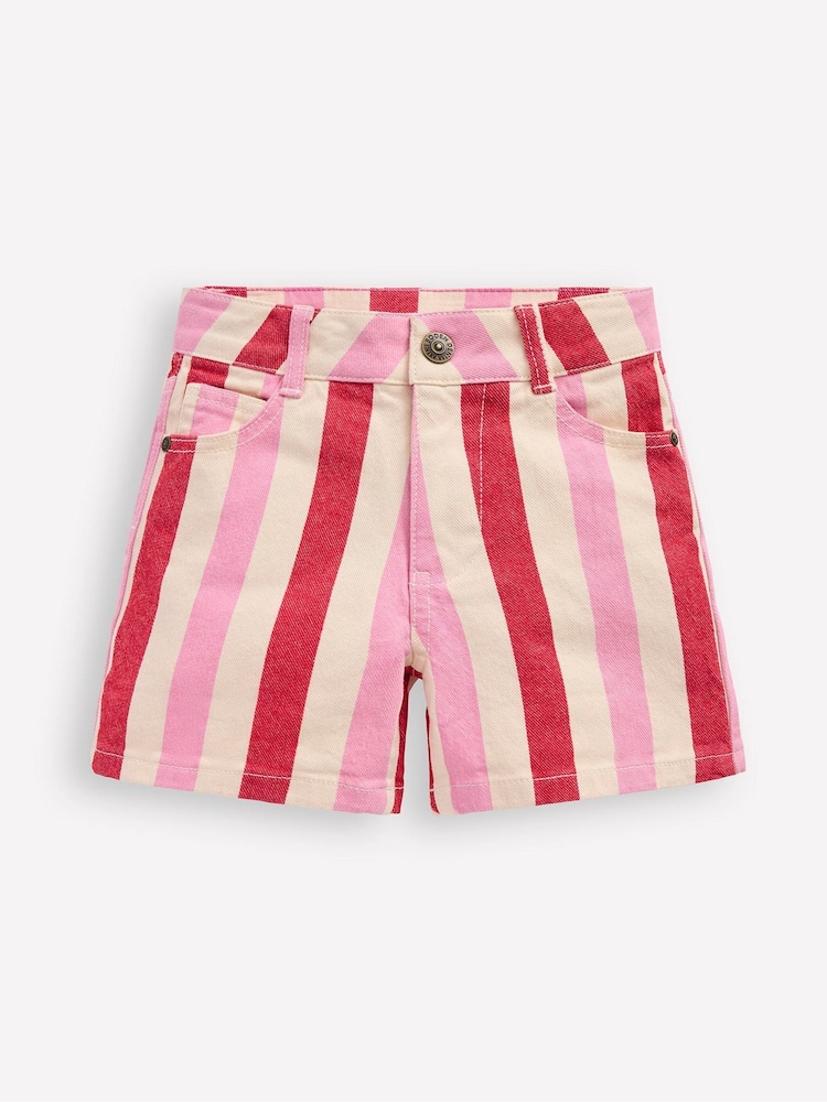 Boden Pink Denim Shorts - Image 1 of 3