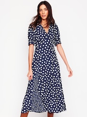 Boden Blue Rosie Godet Tea Dress - Image 1 of 7