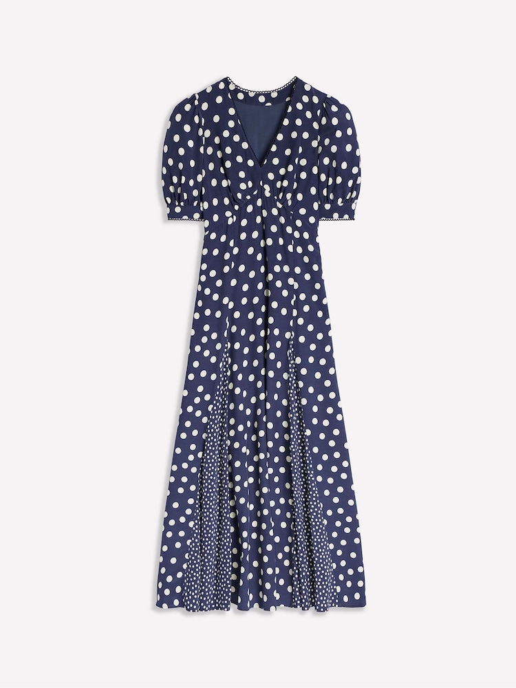 Boden Blue Rosie Godet Tea Dress - Image 7 of 7