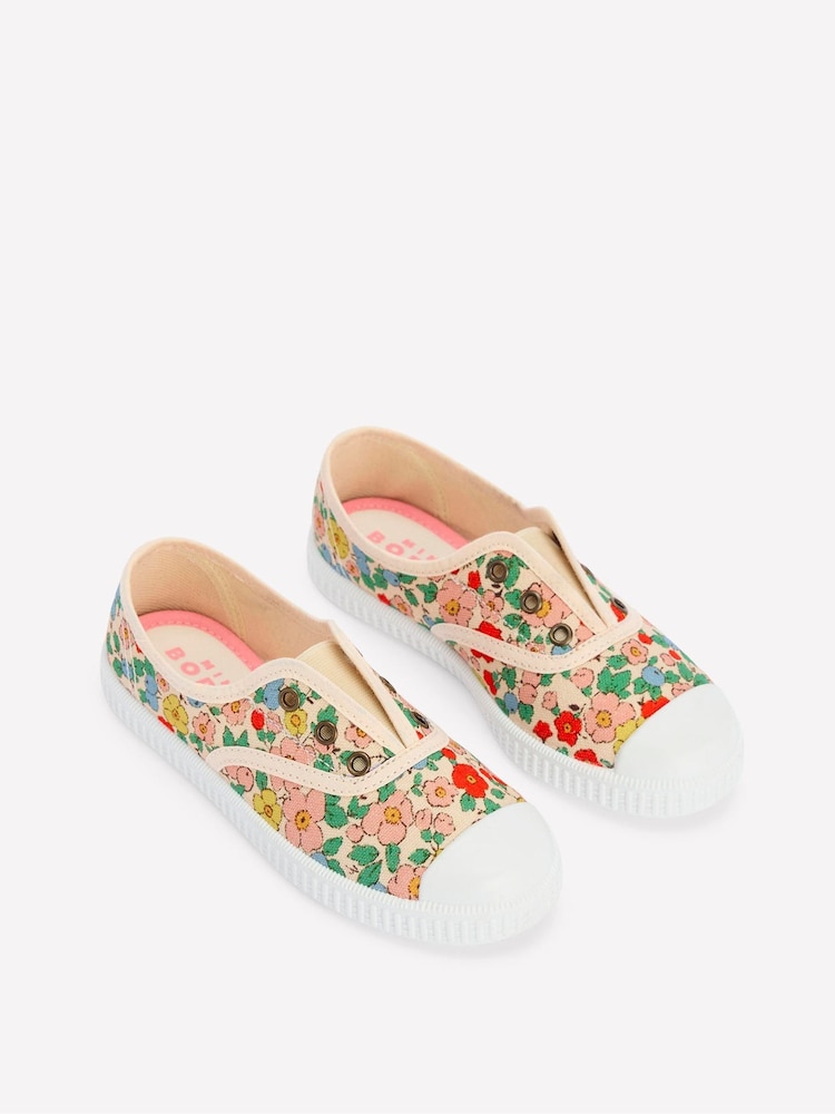 Boden Pink Laceless Canvas Pull Ons Shoes - Image 2 of 3