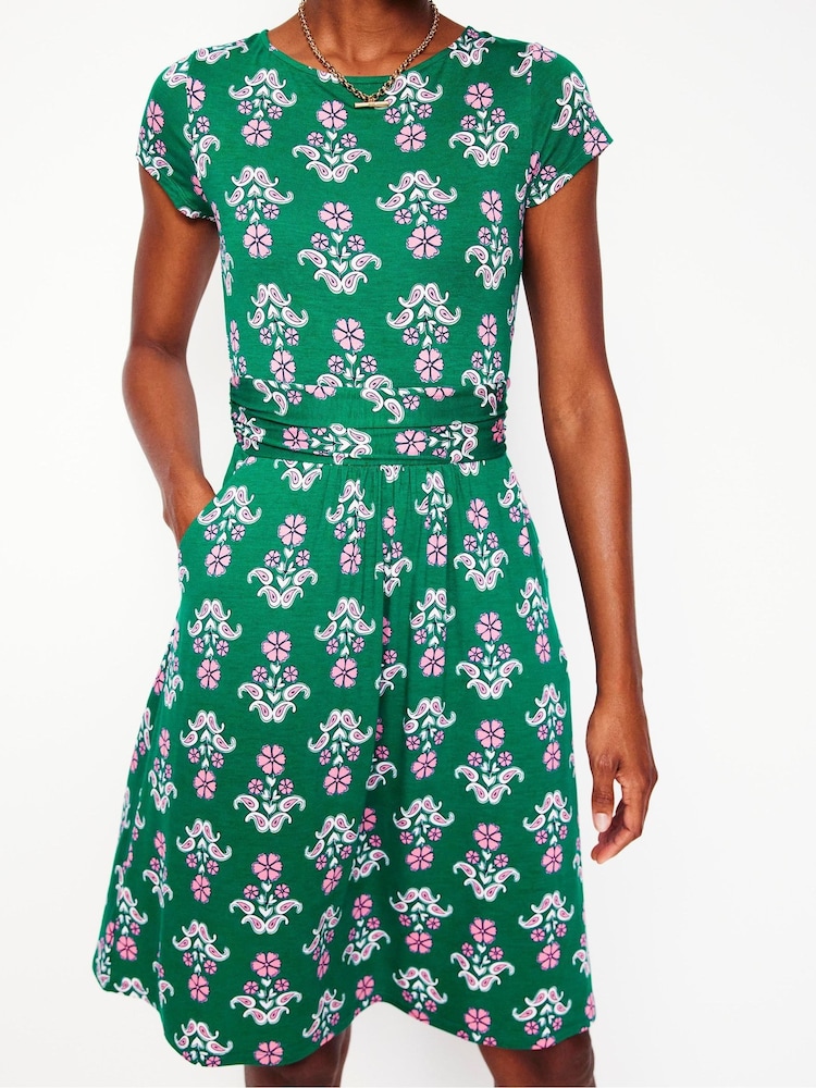 Boden Green Amelie Jersey Dress - Image 2 of 5