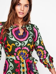 Boden Green Ruby Collarless Shirt Dress - Image 3 of 7