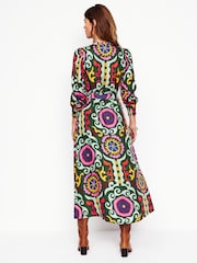 Boden Green Ruby Collarless Shirt Dress - Image 4 of 7