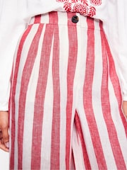 Boden Pink Dulwich Linen 100% Cotton Trousers - Image 5 of 7