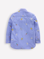 Boden Blue Embroidered 100% Cotton Shirt - Image 2 of 4