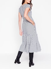 Boden Blue Tiered Jersey Midi Dress - Image 3 of 5