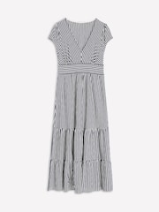 Boden Blue Tiered Jersey Midi Dress - Image 5 of 5