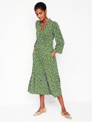 Boden Green Rosamund Jersey Midi Tea Dress - Image 2 of 6