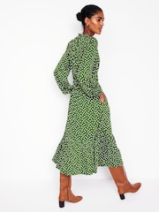 Boden Green Rosamund Jersey Midi Tea Dress - Image 3 of 6