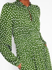 Boden Green Rosamund Jersey Midi Tea Dress - Image 5 of 6