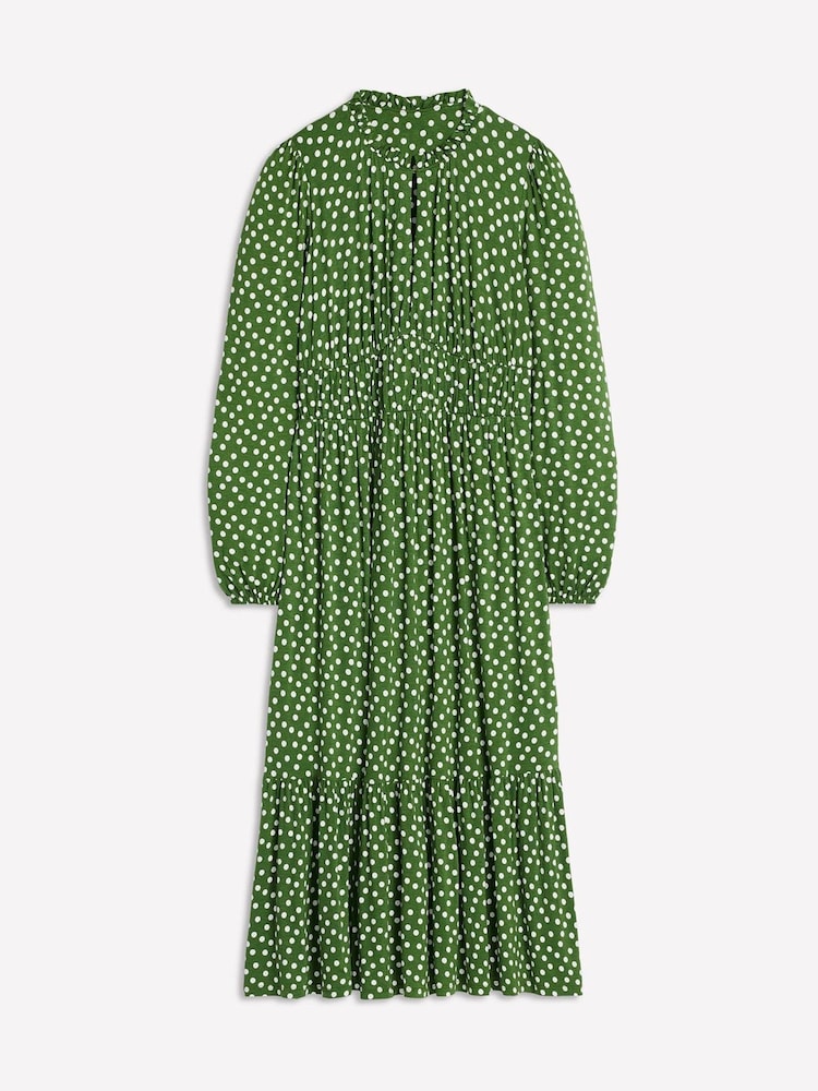 Boden Green Rosamund Jersey Midi Tea Dress - Image 6 of 6