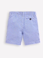 Boden Blue Seersucker 100% Cotton Shorts - Image 2 of 4