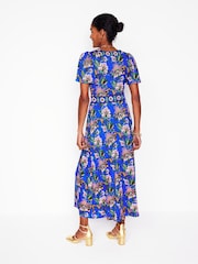 Boden Blue Ellie Flutter Maxi Tea Dress - Image 4 of 6