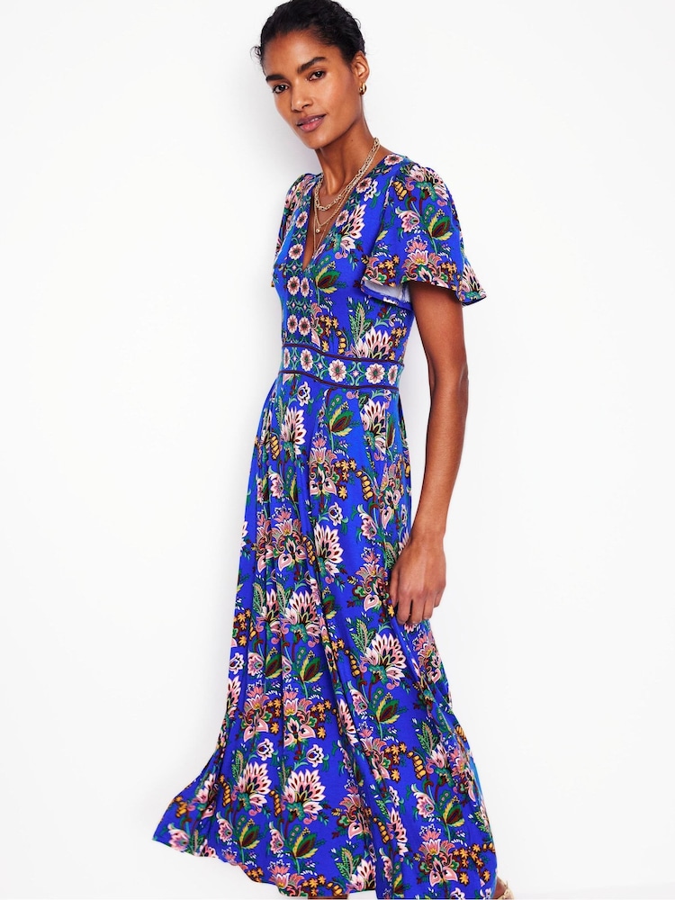 Rochie maxi de ceai Boden Ellie Flutter - Image 5 of 6