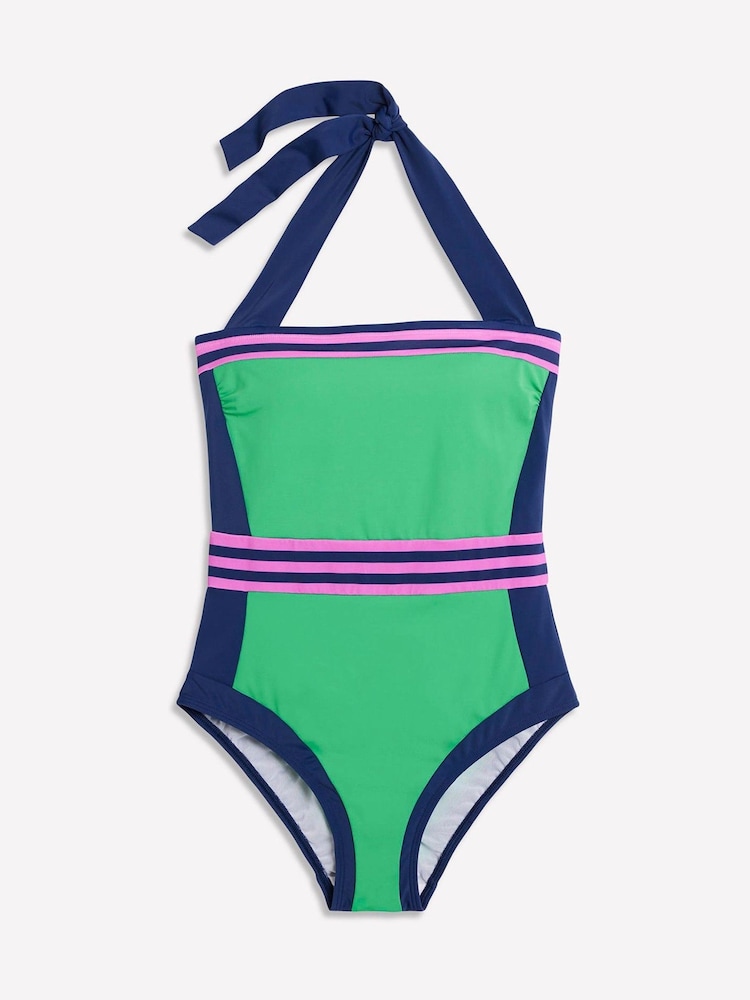 Boden Blue Santorini Halterneck Swimsuit - Image 5 of 6