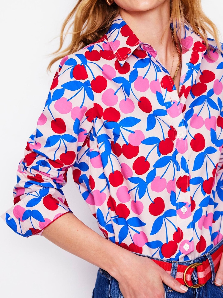 Boden Pink Sienna Cotton Shirt - Image 2 of 5