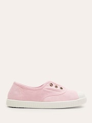 Boden Pink Laceless Canvas Pull Ons Shoes - Image 1 of 3