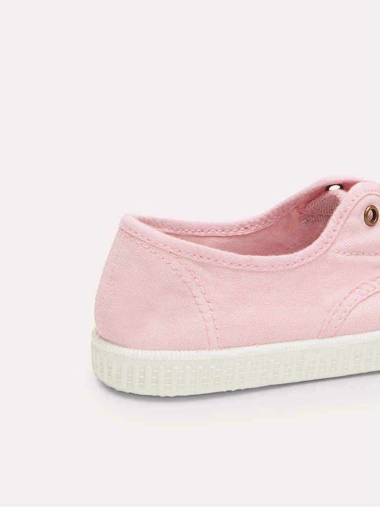 Boden Pink Laceless Canvas Pull Ons Shoes - Image 3 of 3